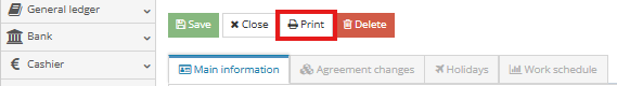 Document print button